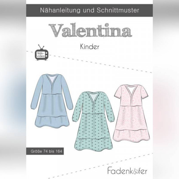 Papierschnittmuster Mädchen-Kleid "Valentina"...