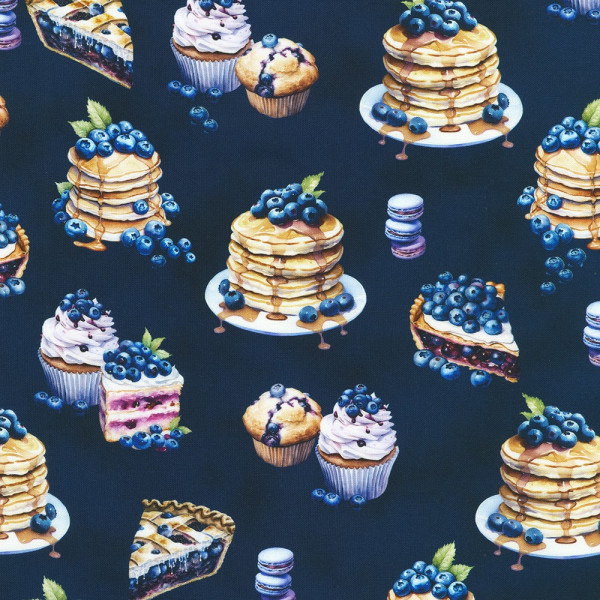 Bomuld "Blueberry Brunsch" by Studio RK