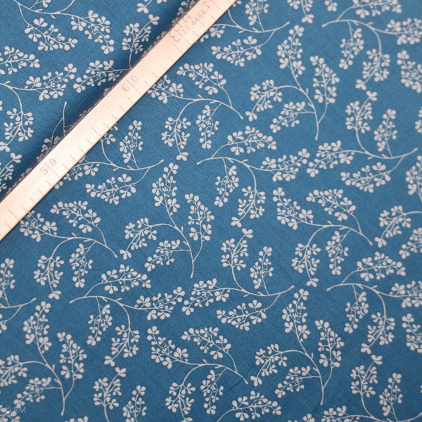 Bomuld "Farmhouse" 14625-BLUE