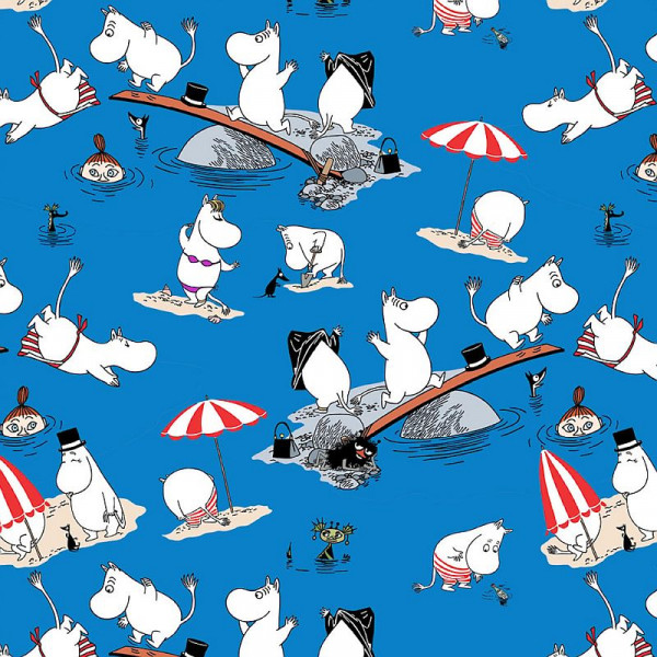 Bomuldsjersey "Moomin" 138-3