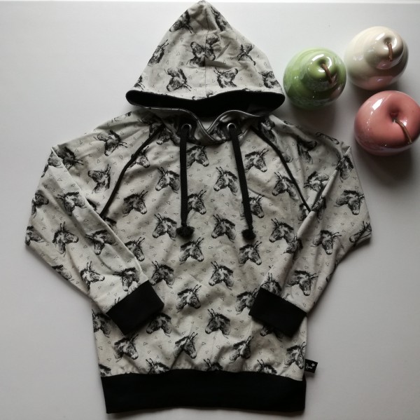 Kids Hoddie “Æsel“ str 128-134