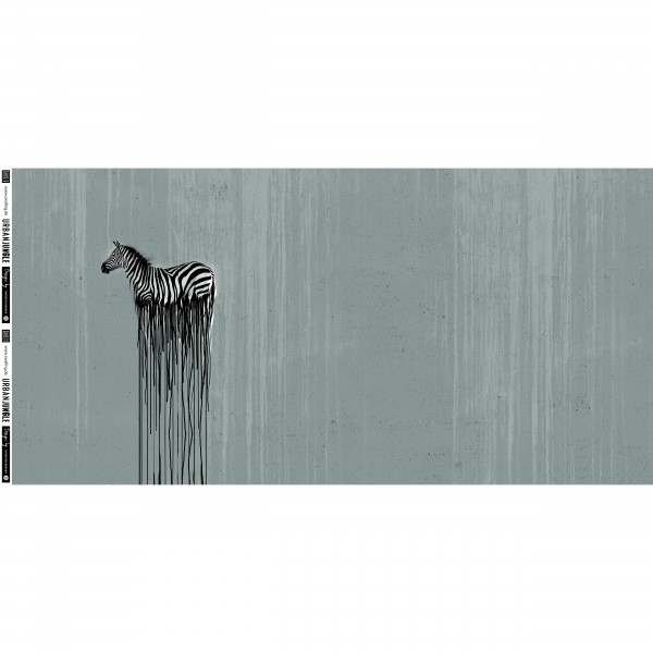 65 cm Bomuldsjersey-Panel "Wild Zebra" by Thorsten Berger