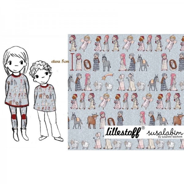 BIO-Bomuldsjersey "Krippenspiel" by Susalabim