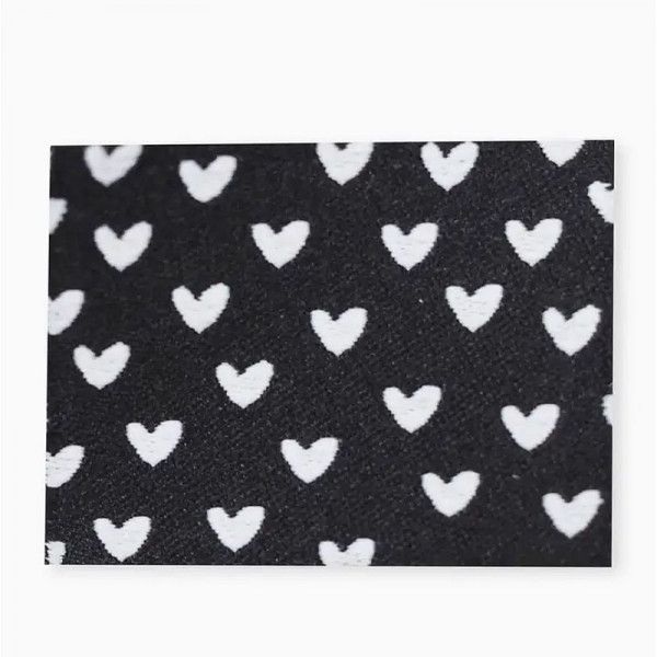 Klapp-Weblabel "Herzen" 34 x 25 mm