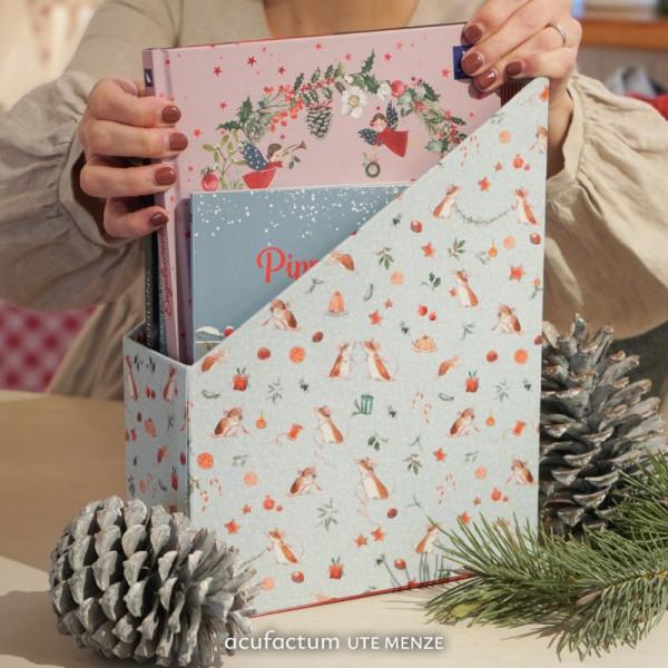 Baumwollstoff "Weihnachtsmäuschen" von acufactum