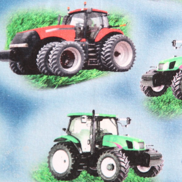 Bomuldsjersey "Traktor"