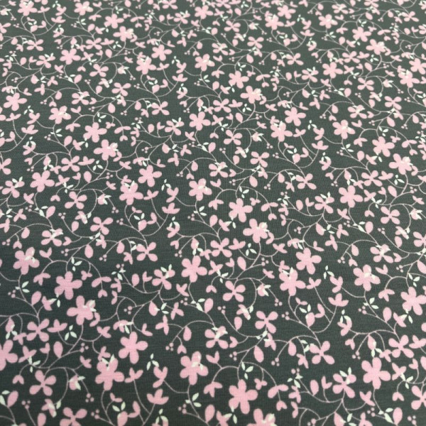 50 cm Bomuldsjersey "Lille blomster"