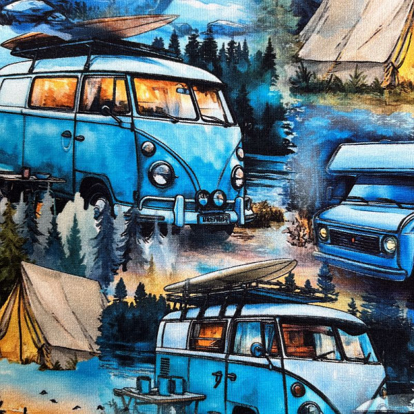 BIO-Bomuldsjersey "Camping"