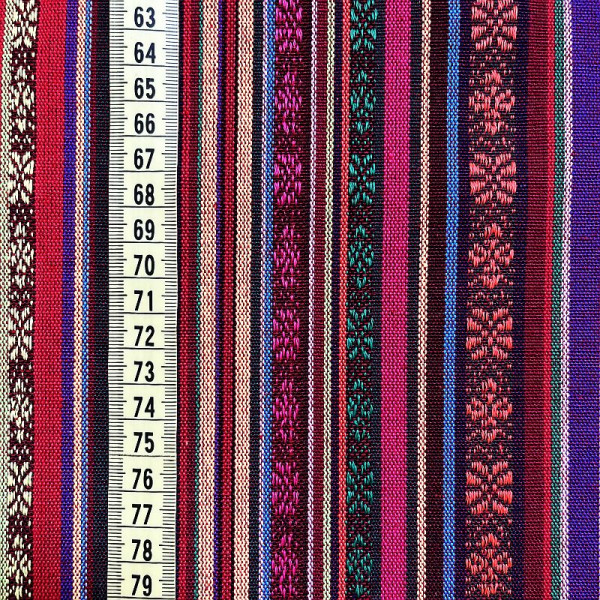 Dekostof "Mexico" rød-lilla