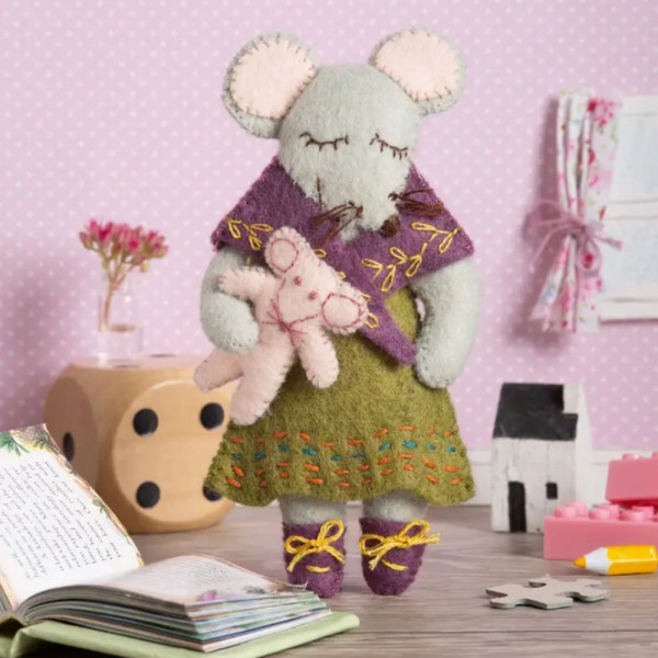 Craftkit "Little Miss Mouse" fra Corinne Lapierre