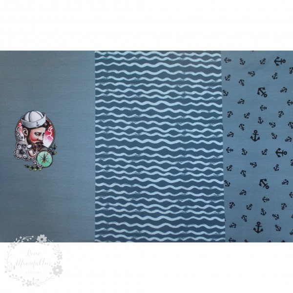 90 cm Bomuldsjersey-Panel "Sailor"