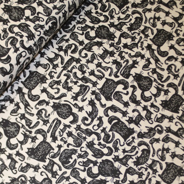 Canvas fra KOKKA “Tréfle - Cats Black & White“
