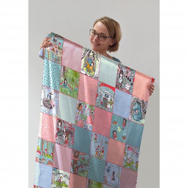 13 cm BIO-Bomuld "Susalabims Patchwork" fra susalabim