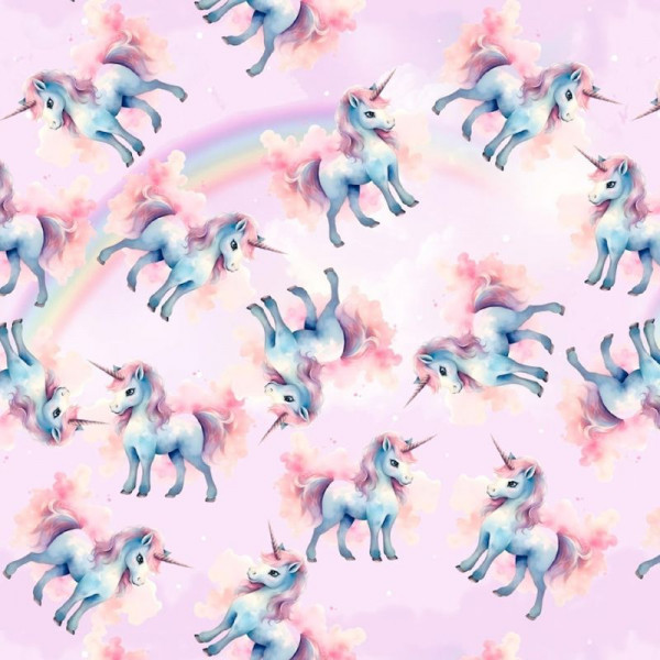 Bomuldsjersey "Min lille enhjørning"