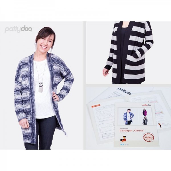 Snitmønster Pattydoo Cardigan “Carina“ str 32 - 54