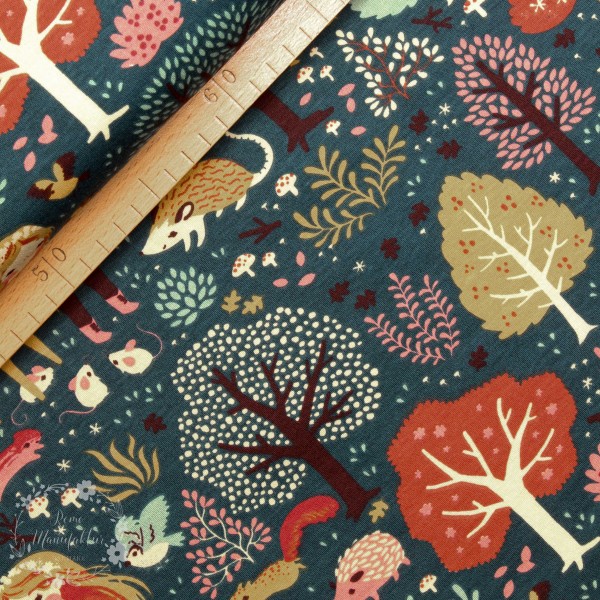 BIO-Interlock-Bomuldsjersey “Acorn Trail" fra Birch Fabrics