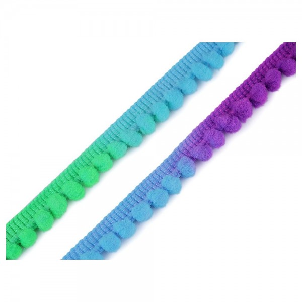 fe prøve kubiske Neon Pom Pom bånd multicolor Ø 14 mm – Pompon – Borter – Sytilbehør – Rømø  Manufaktur