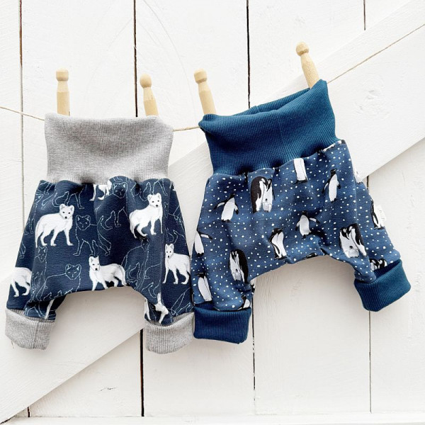 Bomuldsjersey "Arctic animals" Polarwolf