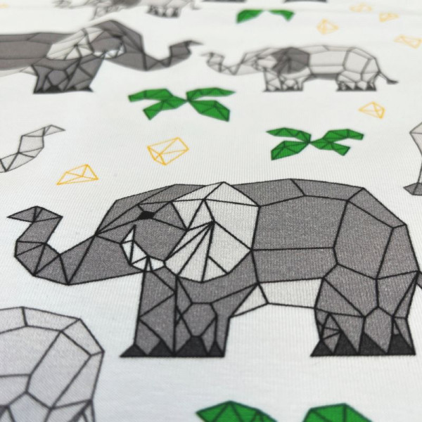 50 cm Bomuldsjersey "Elefant" fra Fräulein von Julie