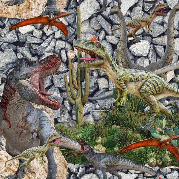 Bomuldsjersey "Real Dinos"