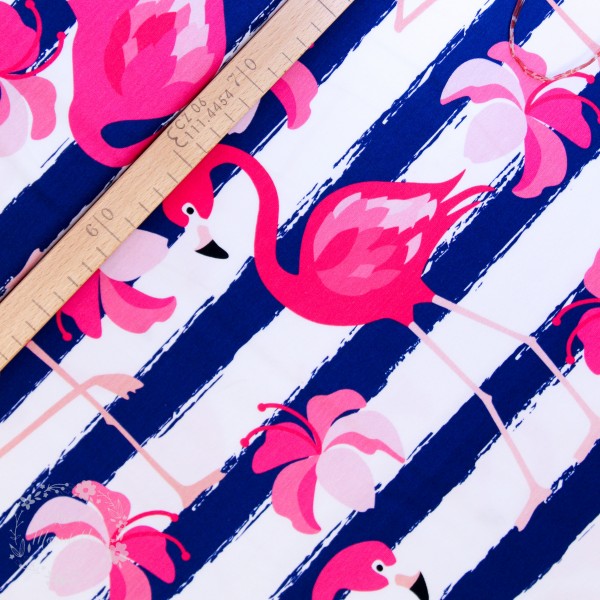 Bomuldsjersey "Luke" Flamingo