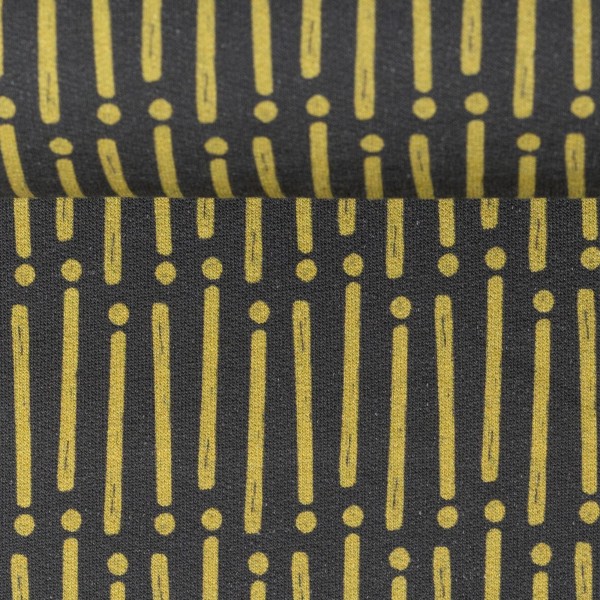 Isoli "Mini Forest" streger & prikker grå/gul