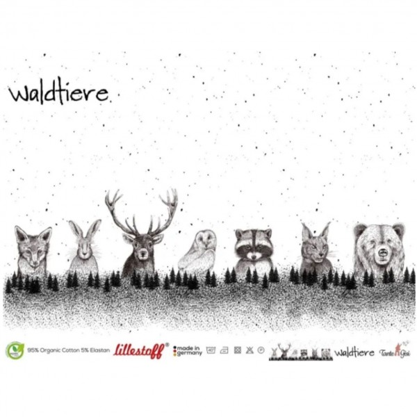 BIO-French Terry "Waldtiere" by Tante Gisi