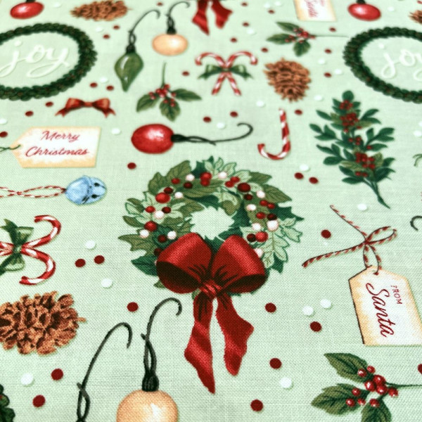 Bomuld "Christmas Village" fra studioE fabrics