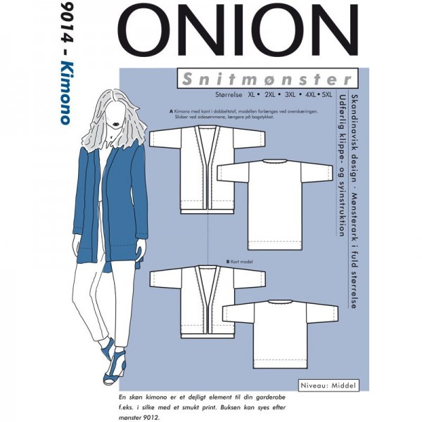 Snitmønster Onion 9014 "Kimono" str XL - 5 XL