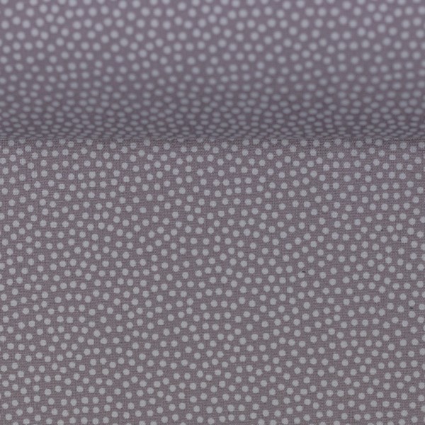 Bomuld "Dotty" prikker Ø 2 mm grå