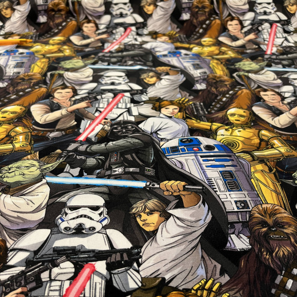 Bomuldsjersey "Star Wars Retro"