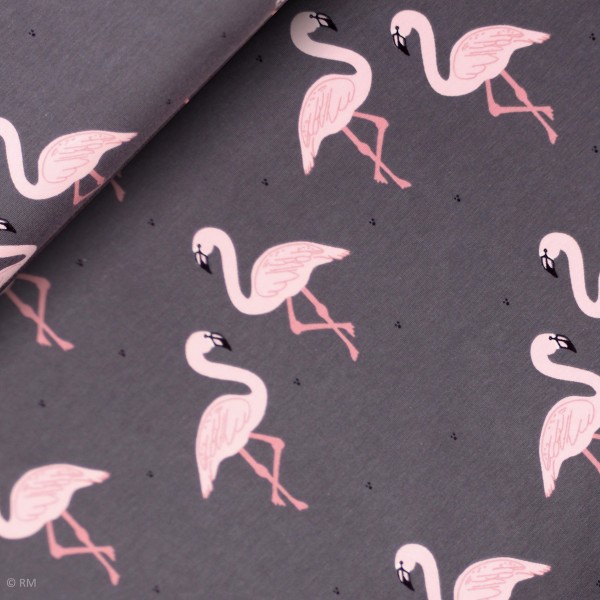 BIO-French Terry "Flamingos" by Bloome Copenhagen