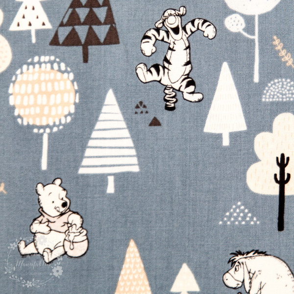 Bomuld "Winnie the Pooh" Forest Friends in Dark Blue 85430402-02