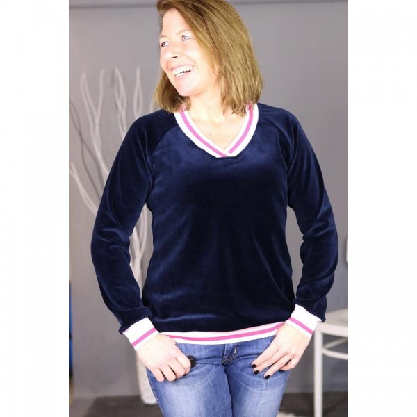 Snitmønster Sweater "Vicky" Dame str 32 - 58