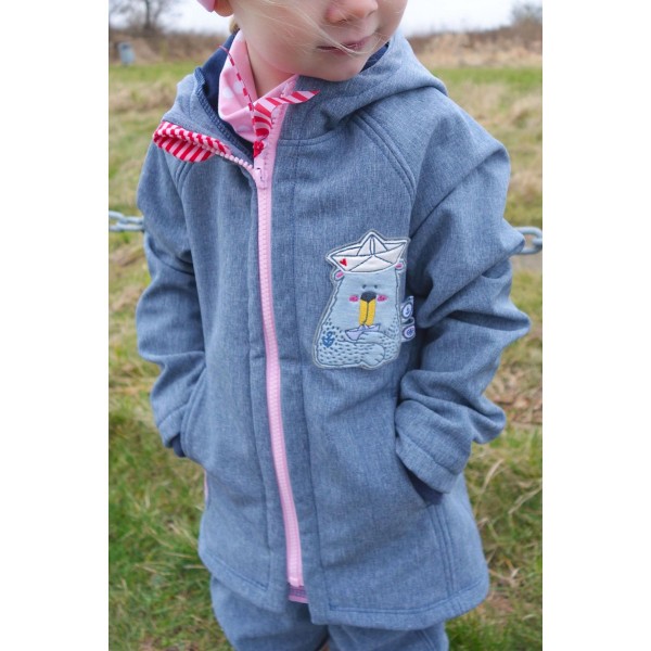 Snitmønster Kids-Softshell-Jakke “Philippa“ str 86 - 176