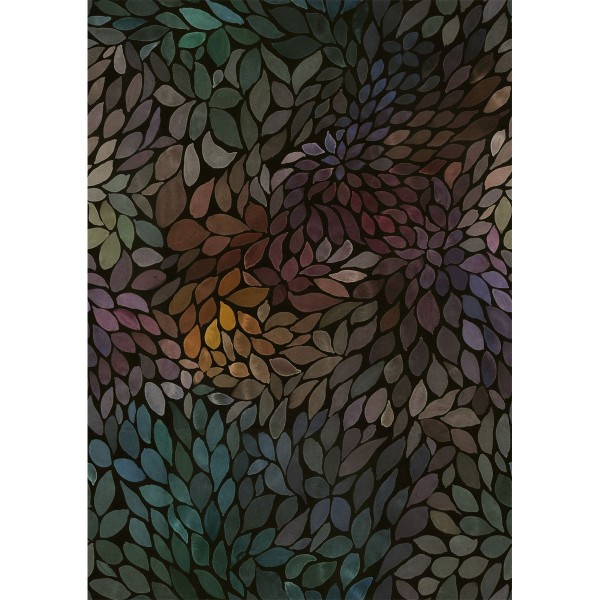 BIO-French Terry "Color Leaves" mystic autum