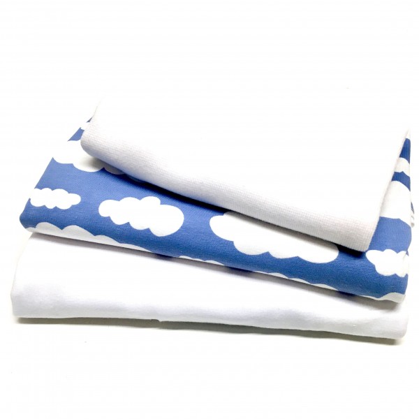 10% SPAR-PAKKE Jersey "Clouds" blå