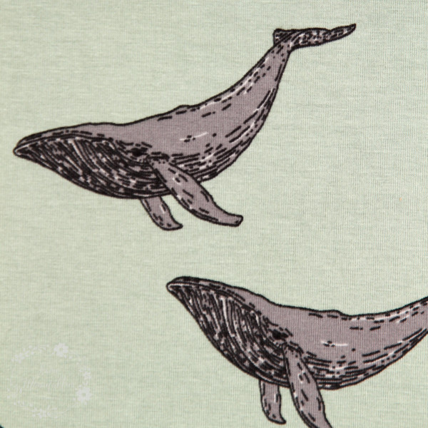 BIO Jersey "Iceberg Green - Whales" by Bloome Copenhagen