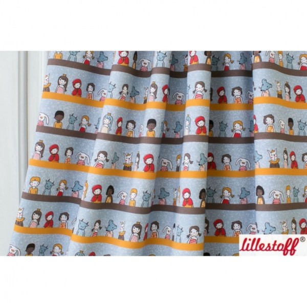 BIO-French Terry "Girls and friends - buntpastell" by Susalabim