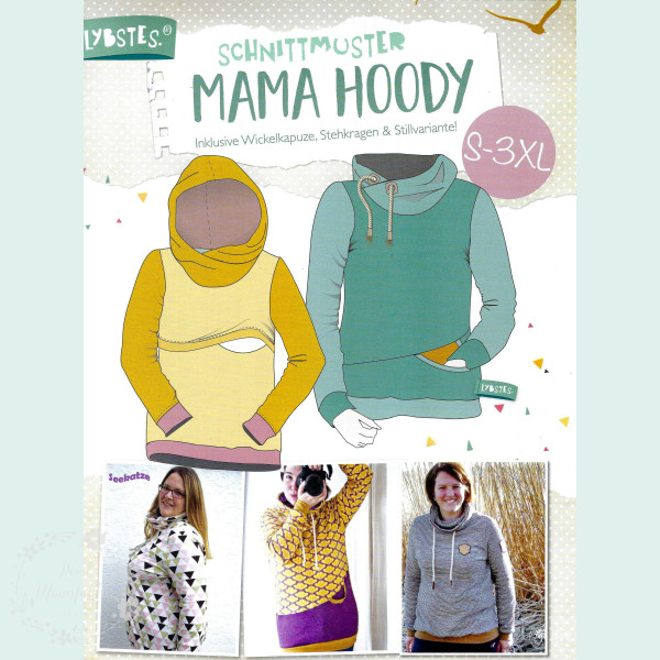 Snitmønster fra Lybstes “Mama Hoody“ str S - 3XL