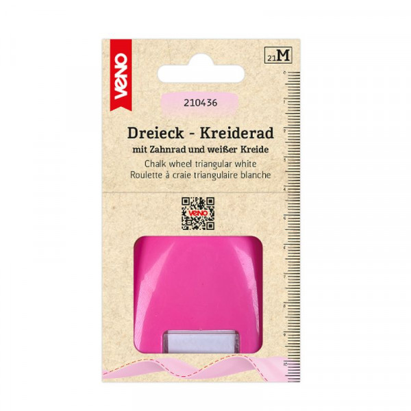 Trekantet Kridthjul hvid