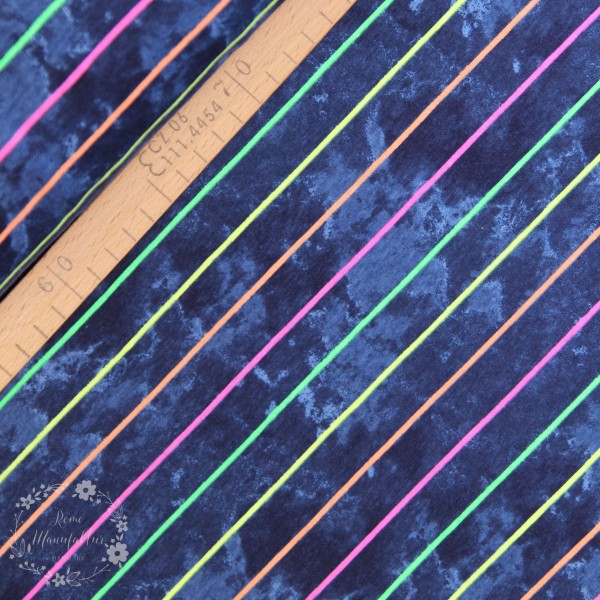 NEON-Bomuldsjersey "Striber"