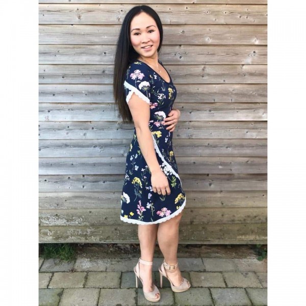Snitmønster til kvinder "Tulip Dress" str 34 - 58