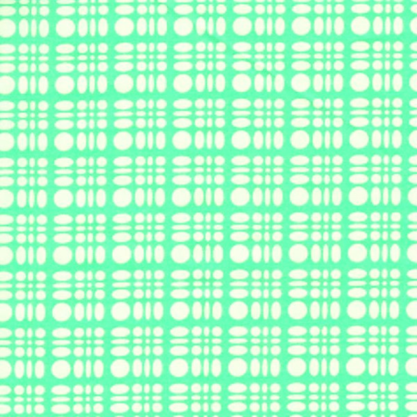 Bomuld "Dot Weaves" turkis