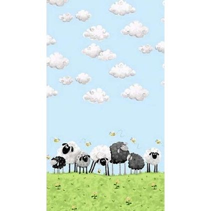 Bomuld med kant “Lewe the Ewe"