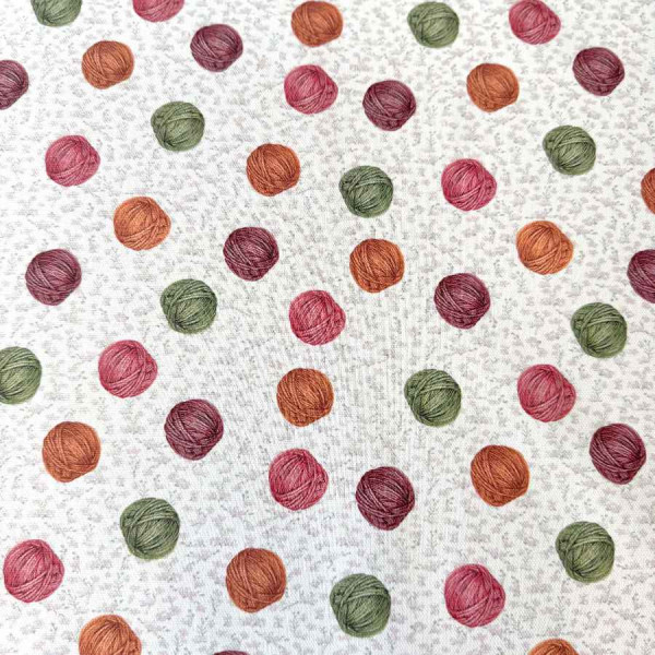 Canvas "Runde Garnnøgler"