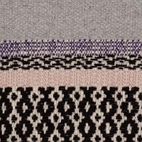 Strikstof “Allegra“ beige-rose