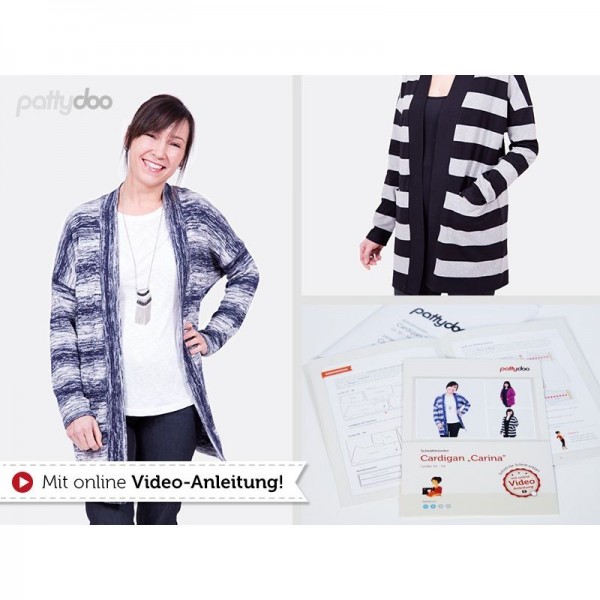 Snitmønster Pattydoo Cardigan “Carina“ str 32 - 54