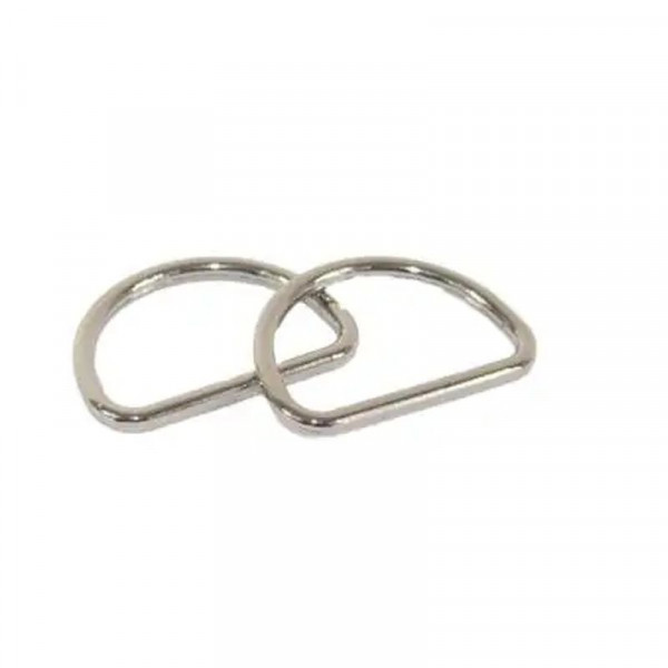 32mm D-Ring sølv