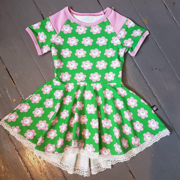 Snitmønster til børn "Peplum / tunic with a twist Dress" str 80 - 164